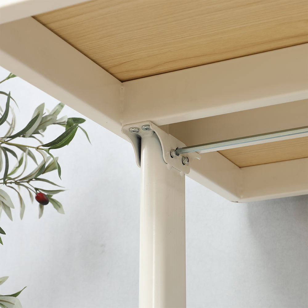 4x24 Inch Maple Standing Desk with Metal Drawer - Adjustable Height_4