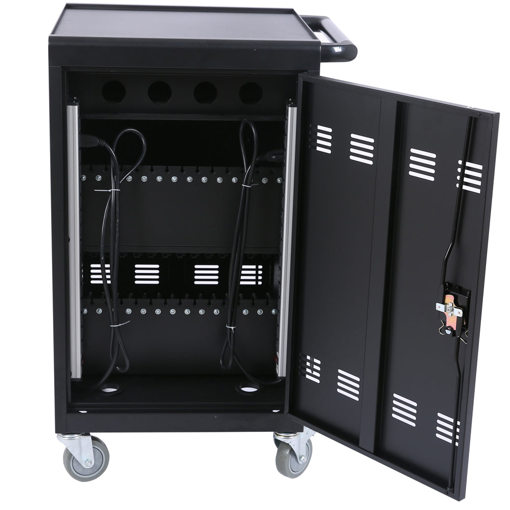 35-Device Mobile Charging Cart for Tablets & Laptops - Black_4