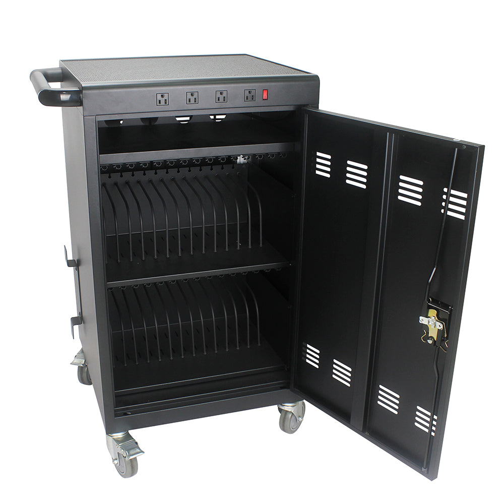 35-Device Mobile Charging Cart for Tablets & Laptops - Black_8