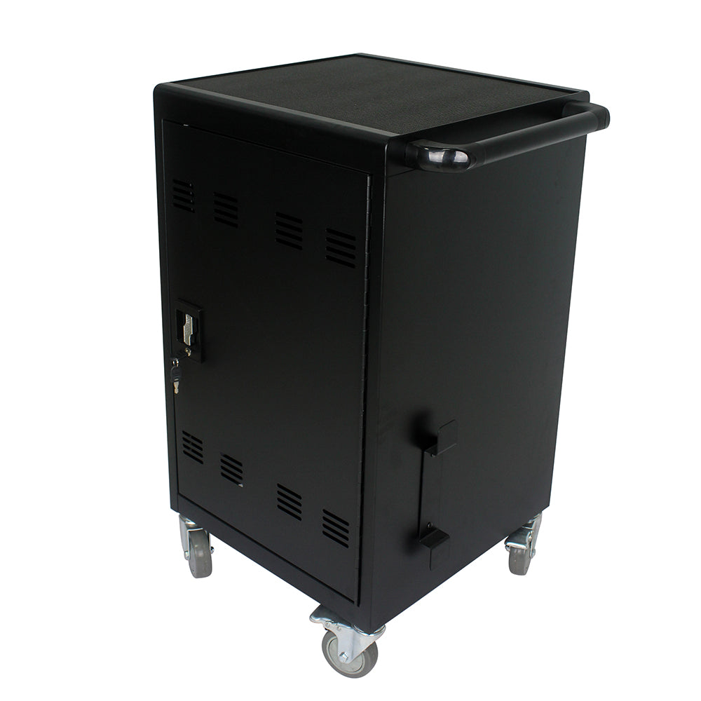 32-Device Mobile Charging Cart & Cabinet - Black_11