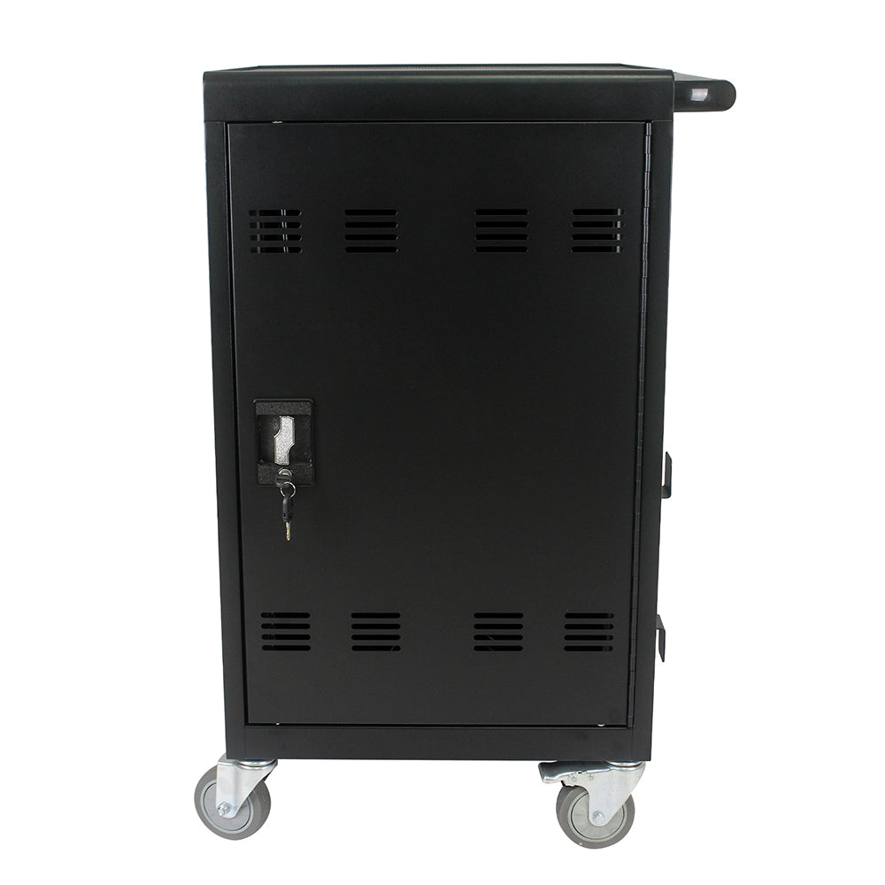 32-Device Mobile Charging Cart & Cabinet - Black_1