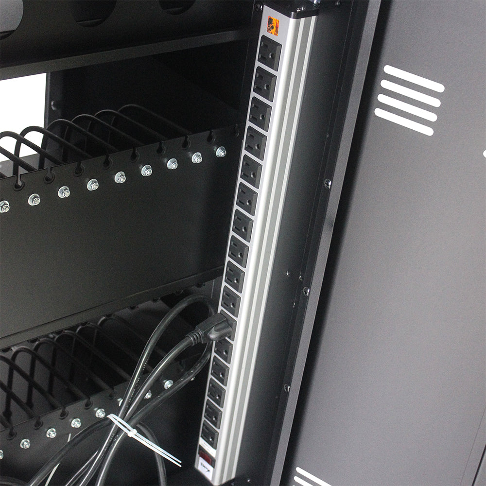 32-Device Mobile Charging Cart & Cabinet - Black_8