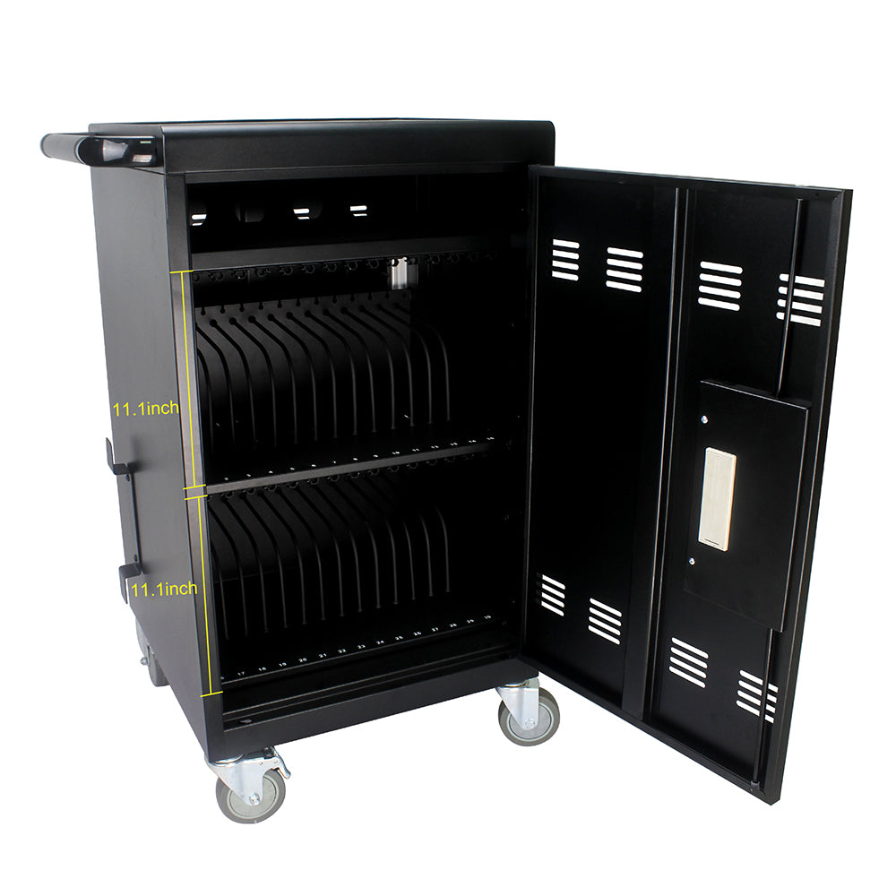 32-Device Mobile Charging Cart & Cabinet - Black_7