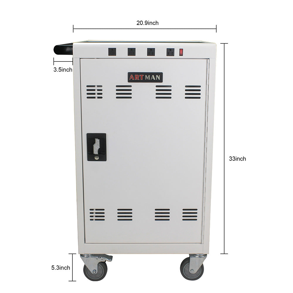 31+4-Device Mobile Charging Cart & Cabinet for Tablets & Laptops_10