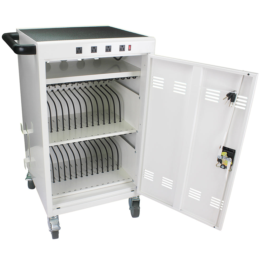 31+4-Device Mobile Charging Cart & Cabinet for Tablets & Laptops_9