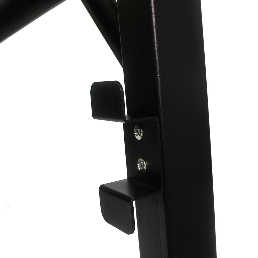 Metal Adjustable Worktable with Socket and Wooden Top_4
