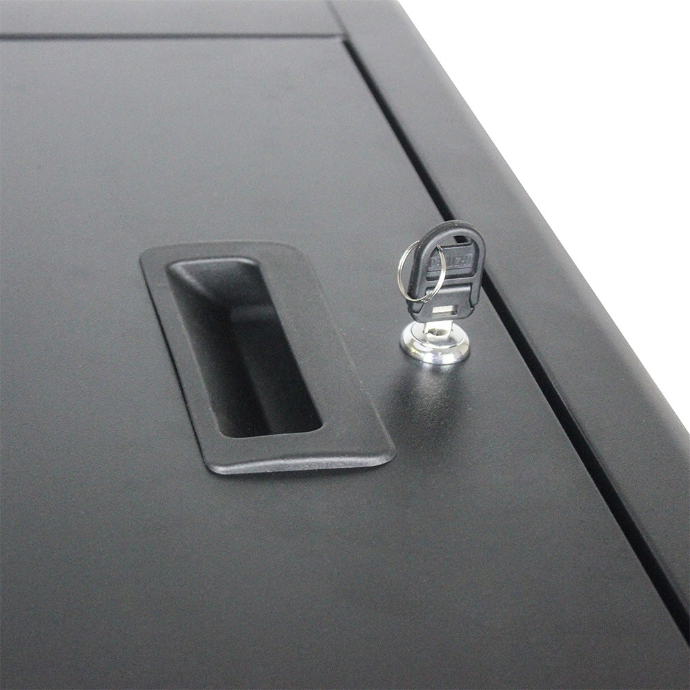 16-Bay Laptop/Chromebook Charging Cabinet with Lock - Black_9