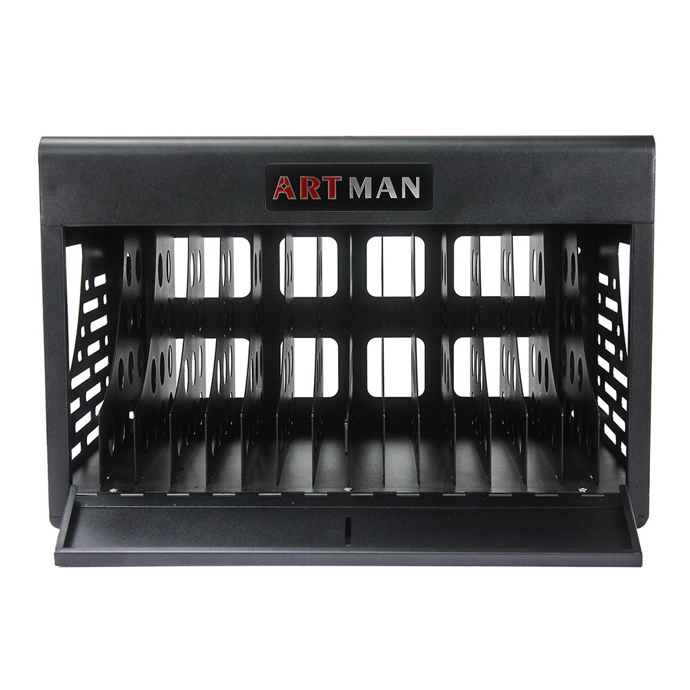 16-Bay Laptop/Chromebook Charging Cabinet with Lock - Black_6