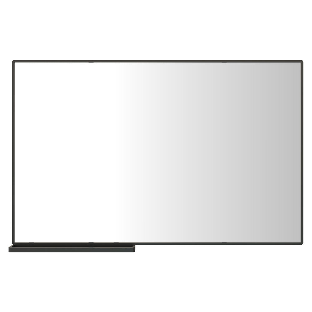 48x30 Inch Modern Bathroom Mirror with Storage Shelf_0