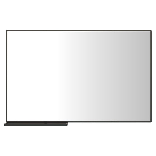 48x30 Inch Modern Bathroom Mirror with Storage Shelf_0