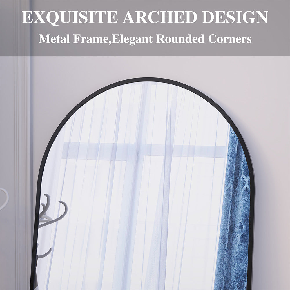 71x32 Inch Arch Full-Length Mirror - Black_10