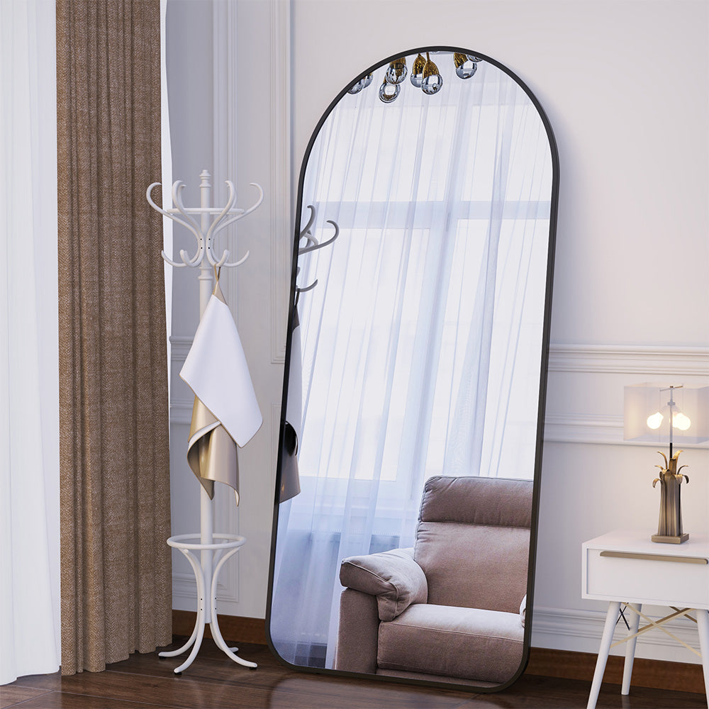 71x32 Inch Arch Full-Length Mirror - Black_2