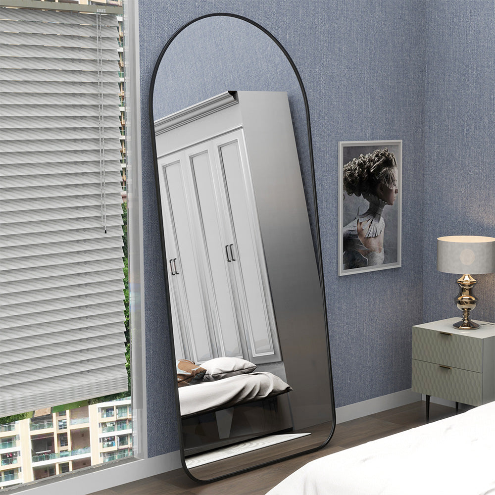 71x32 Inch Arch Full-Length Mirror - Black_3