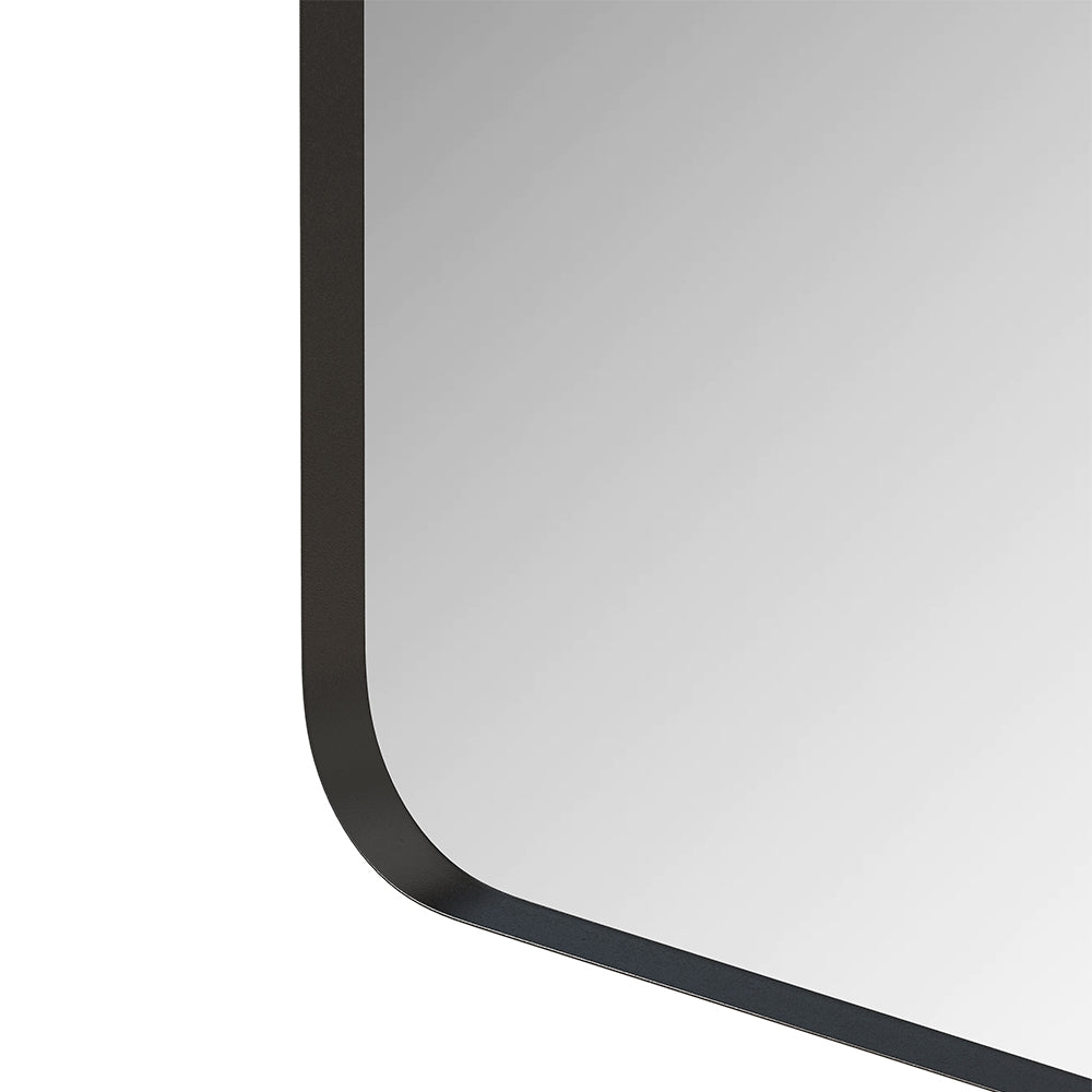 30x40 Inch Rectangular Metal Framed Wall Mirror - Black_8