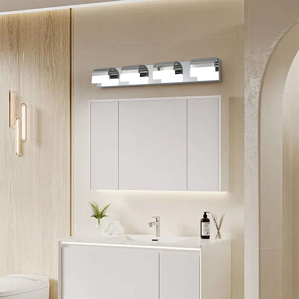 Modern 4-Light LED Black Vanity Mirror Light for Bathrooms & Makeup Tables_4