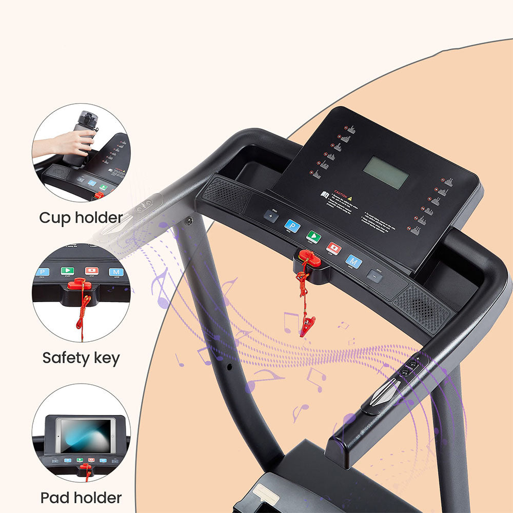 2.5 HP Folding Treadmill with Incline & Bluetooth_3