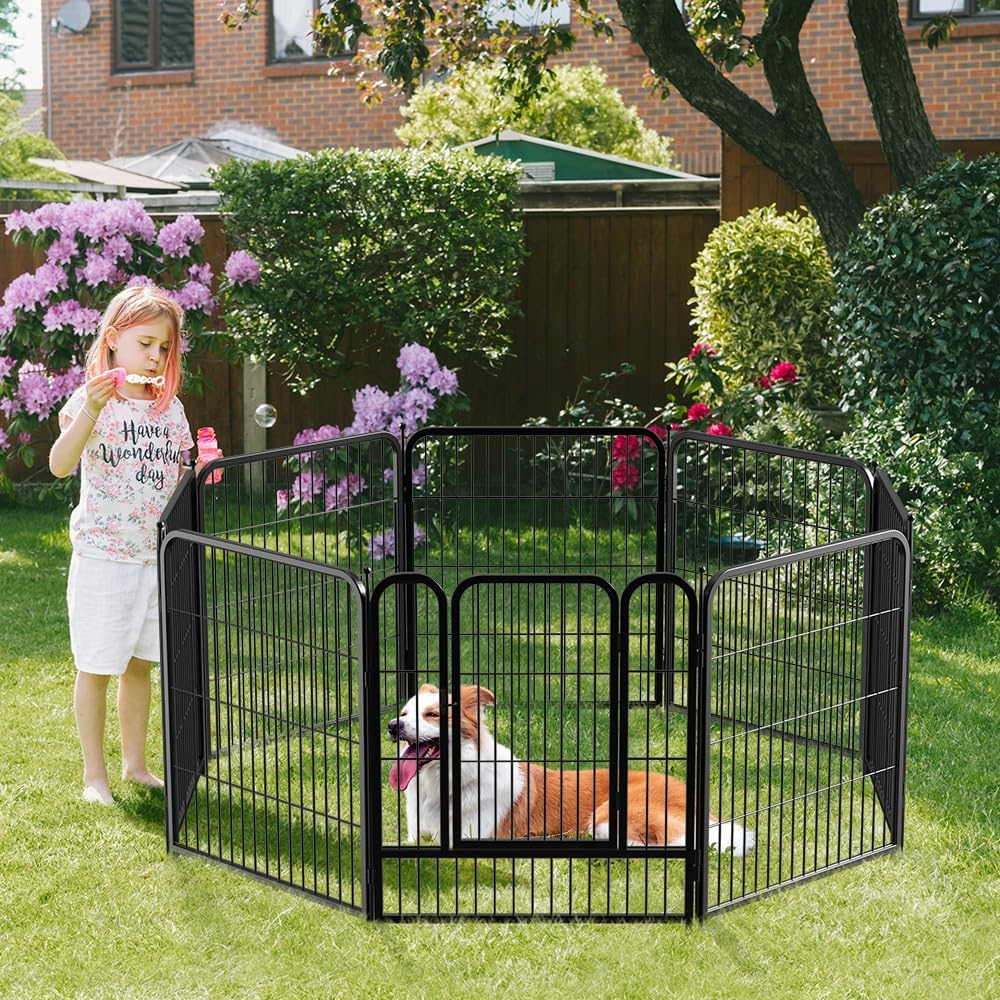 8 Panel Dog Playpen Outdoor_1