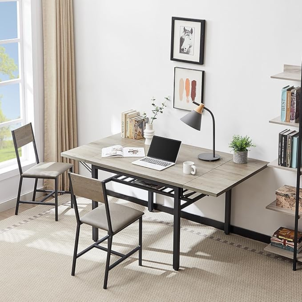 Modern Grey Folding Dining Table_3