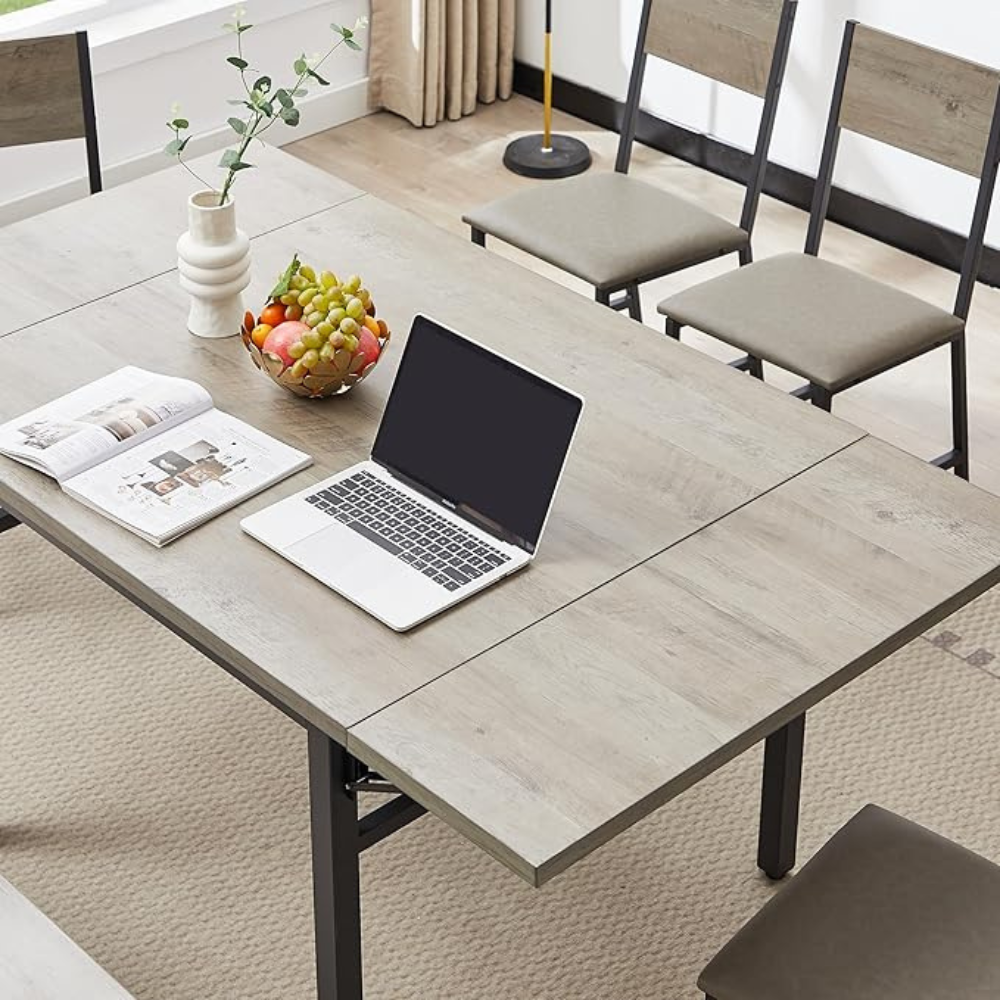 Modern Grey Folding Dining Table_1
