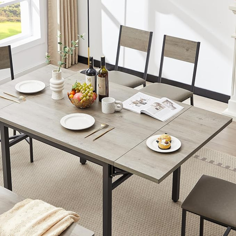 Modern Grey Folding Dining Table_2