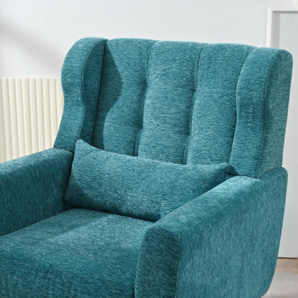 Mid Century Modern Accent Chair with Chenille Fabric_1
