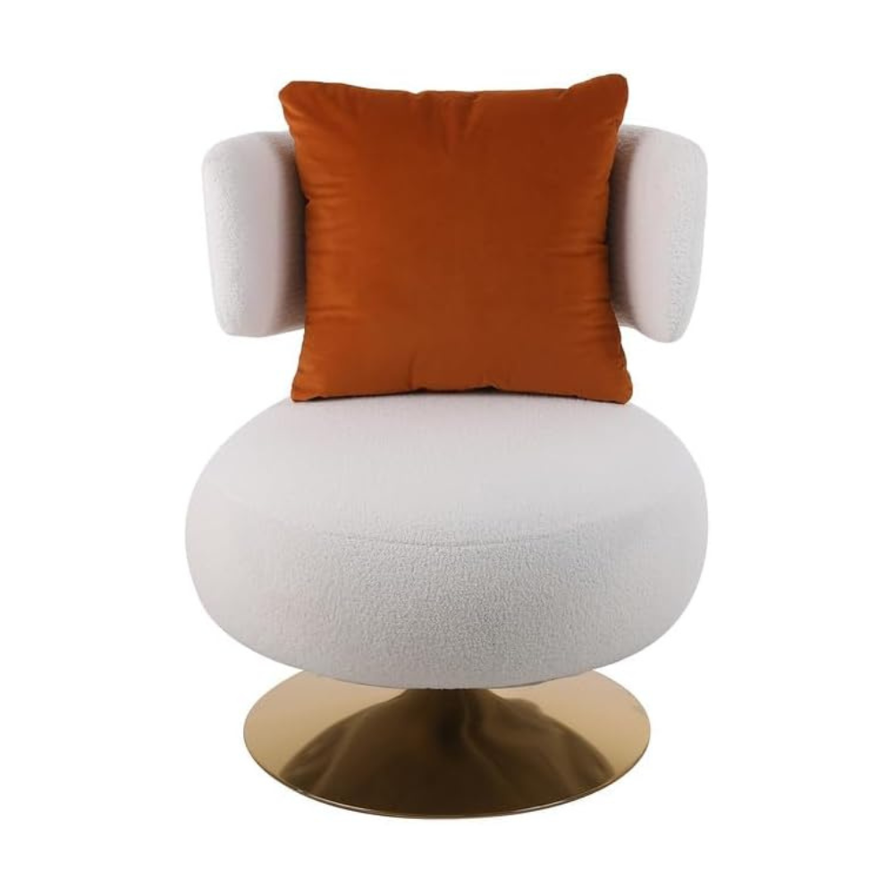 Stylish Fabric Swivel Accent Chair_4