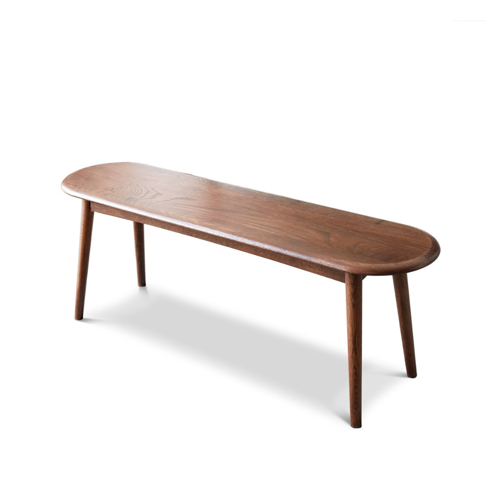 Stylish Natural Oak Dining Bench_4
