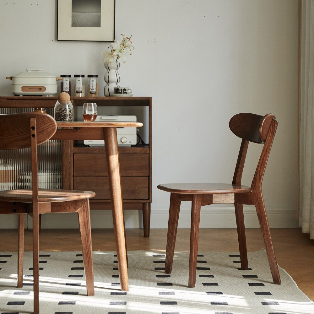 Set of 2 Wooden Dining Chairs_4
