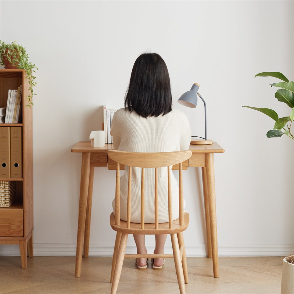 Solid Wood Computer Desk_2