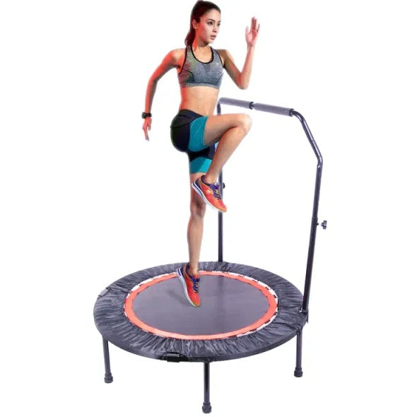 40 Inch Mini Exercise Trampoline For Adults Or Kids Indoor Fitness Rebounder Trampoline With Safety Pad Max. Load 300LBS