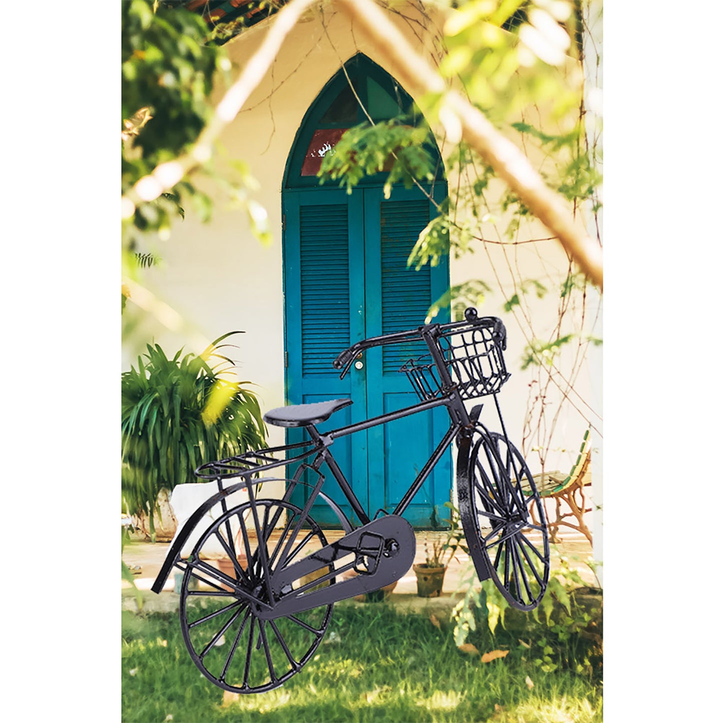 1:12 Miniature Metal Bike Bicycle Doll House Dollhouse Decoration Accessory