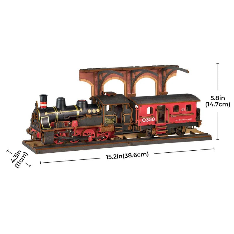 Rolife Steam Journey 3D Wooden Puzzle, Only Supports TK And Independent Website Platforms