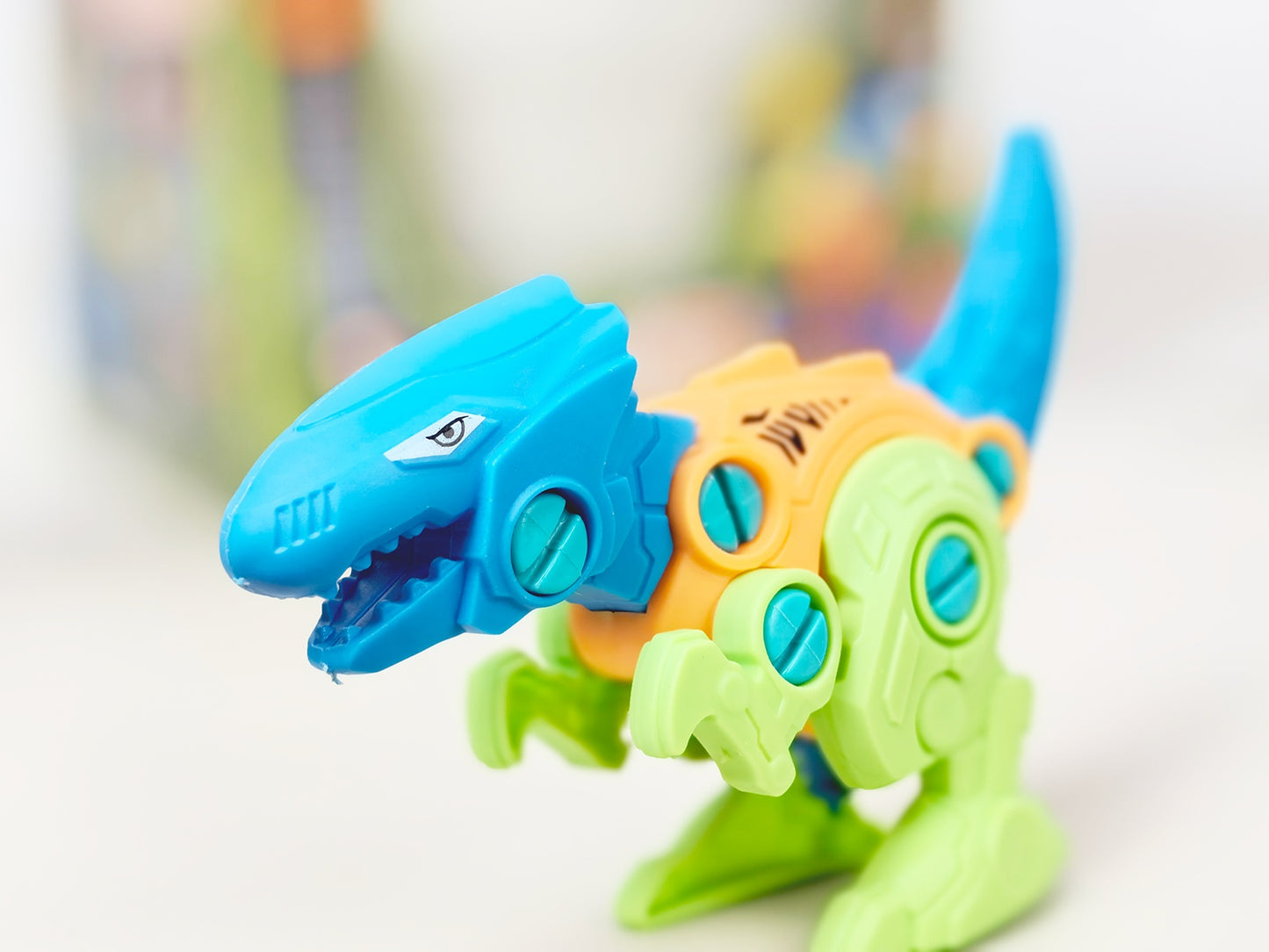 Triangle Tyrannosaurus Rex Five Box One, Assemble And Combine Transform Intelligent Mechanical Simulation DIY Puzzle Toy