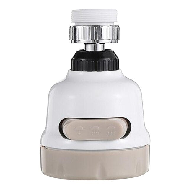 360° Swivel Faucet Tap Aerator Diffuser Nozzle Faucet Splash-Proof Filter 3 Gear Faucet Sprayer Head