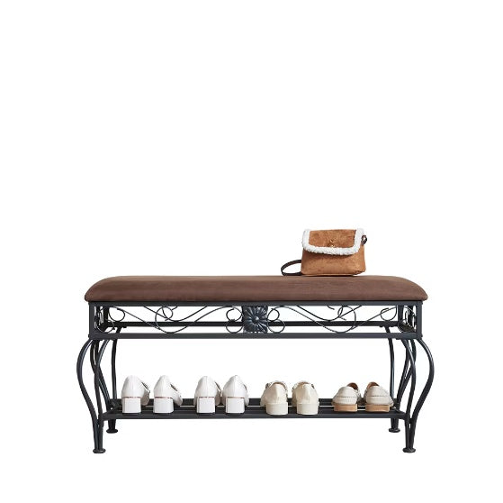 Multifunctional Upholstered Shoe Rack Bench