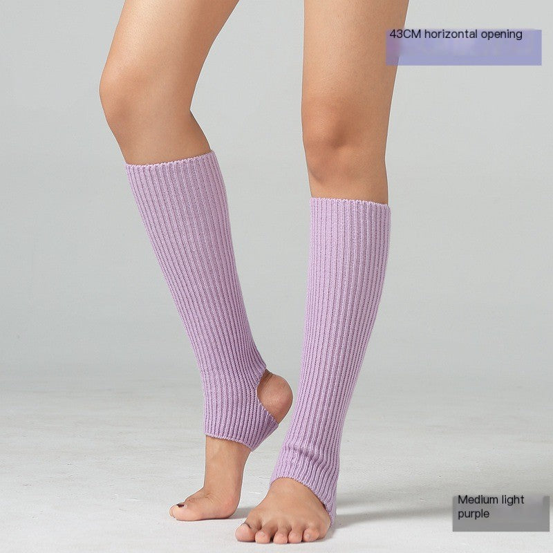 Children and adults Latin dance leg covers knitted sports protective woolen ballet leg warmers yoga foot warm socks