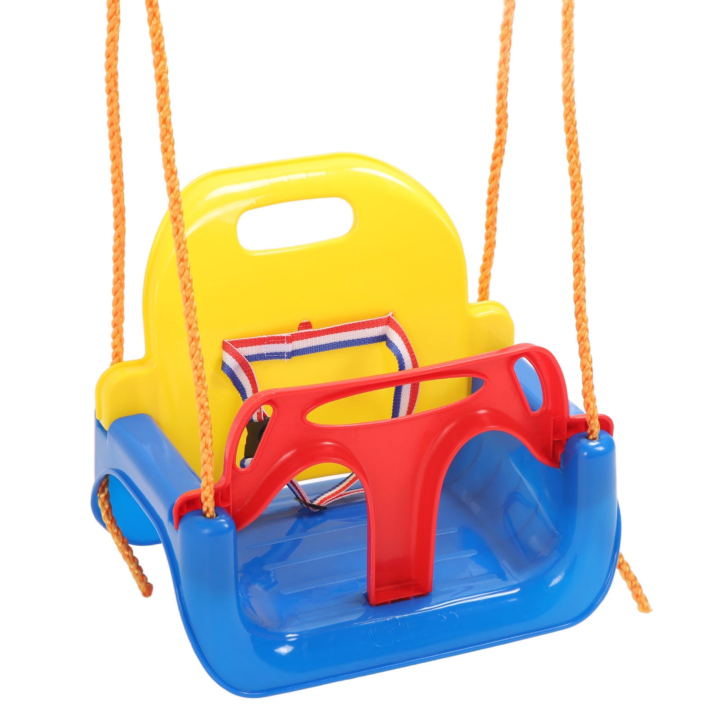 3 in 1 Toddler Swing Set Baby Swing Seat Anti Flip Snug Secure Detachable Kids Swing Set for Playground Indoor Outdoor Blue