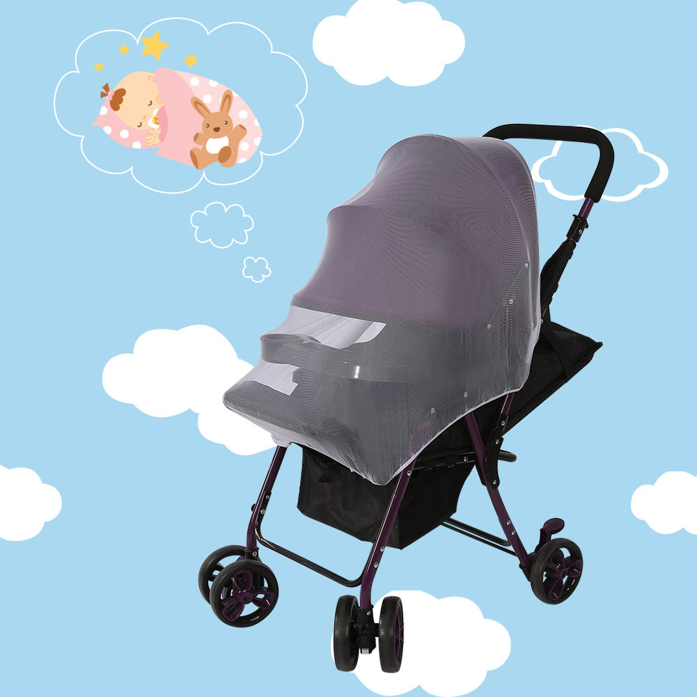 Lovely Baby Stroller Pushchair Mosquito Insect Net Safe Mesh Pram Protector