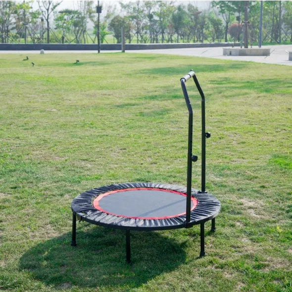 40 Inch Mini Exercise Trampoline For Adults Or Kids Indoor Fitness Rebounder Trampoline With Safety Pad Max. Load 300LBS