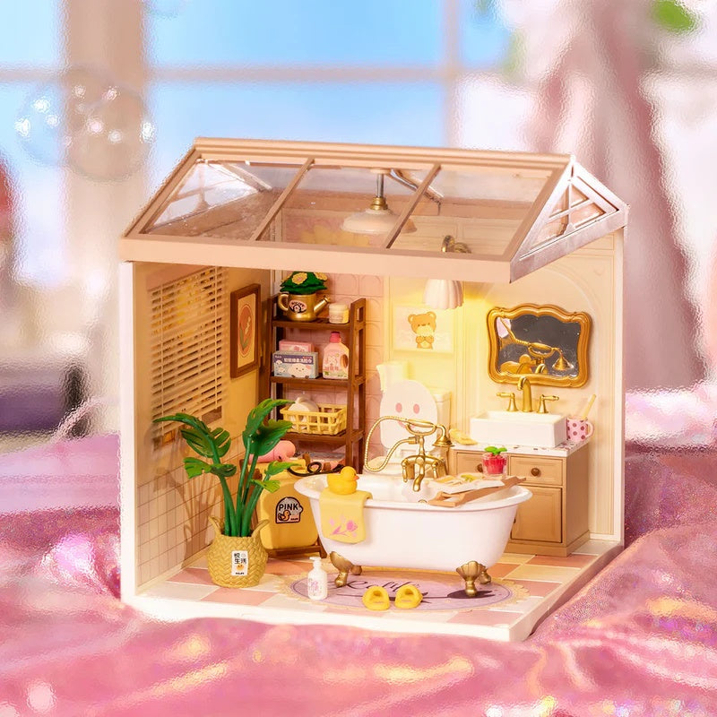 Rolife Pop Bubble Bathroom Plastic DIY Miniature House, Only Supports TK And Independent Sites