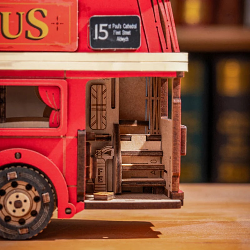 Rolife London Tour Bus 3D Wooden Puzzle,Only Supports TK And Independent Website Platforms