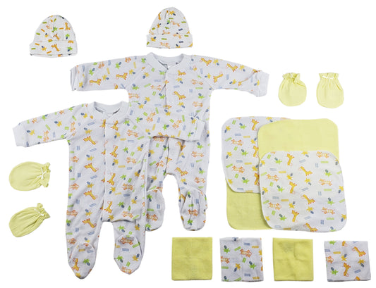 Sleep-n-Plays, Caps, Mittens and Washcloths - 14 pc Set CS_0037