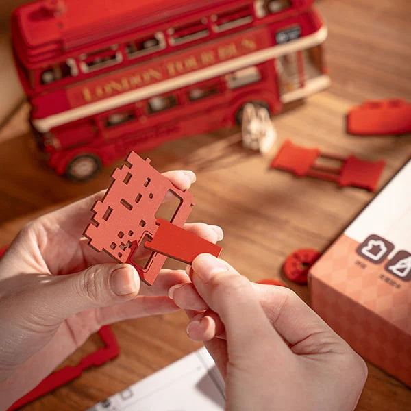 Rolife London Tour Bus 3D Wooden Puzzle,Only Supports TK And Independent Website Platforms