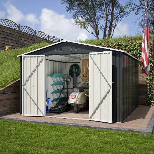 Steel Garden Shed With Double Lockable Door
