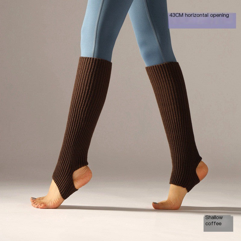 Children and adults Latin dance leg covers knitted sports protective woolen ballet leg warmers yoga foot warm socks