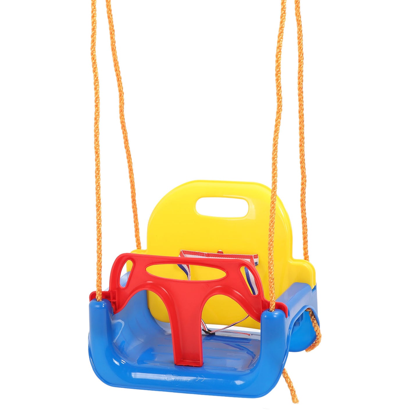 3 in 1 Toddler Swing Set Baby Swing Seat Anti Flip Snug Secure Detachable Kids Swing Set for Playground Indoor Outdoor Blue