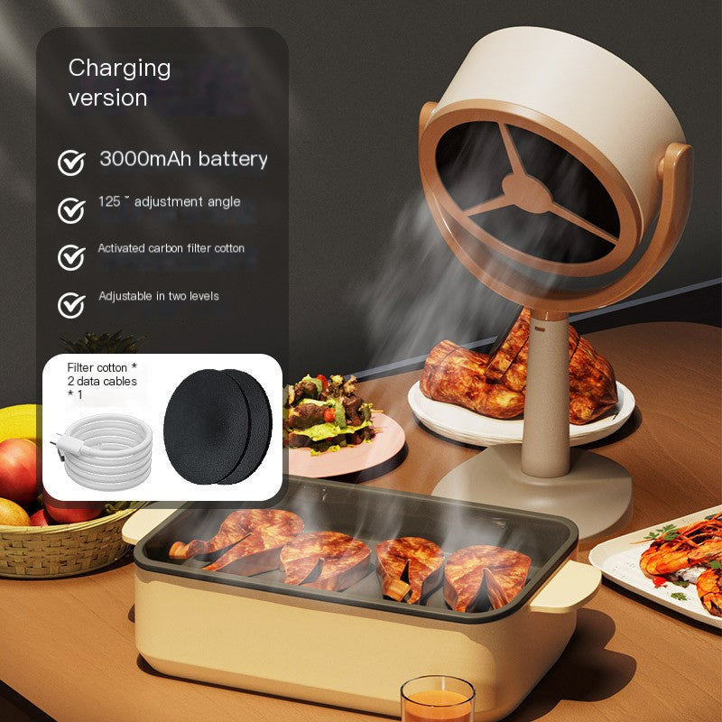 Small household tabletop range hood, mini portable tabletop range hood with strong wind power Range hood
