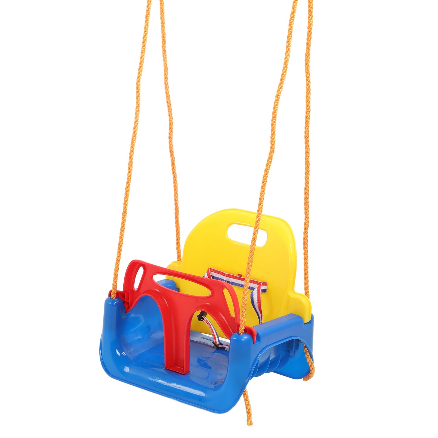 3 in 1 Toddler Swing Set Baby Swing Seat Anti Flip Snug Secure Detachable Kids Swing Set for Playground Indoor Outdoor Blue
