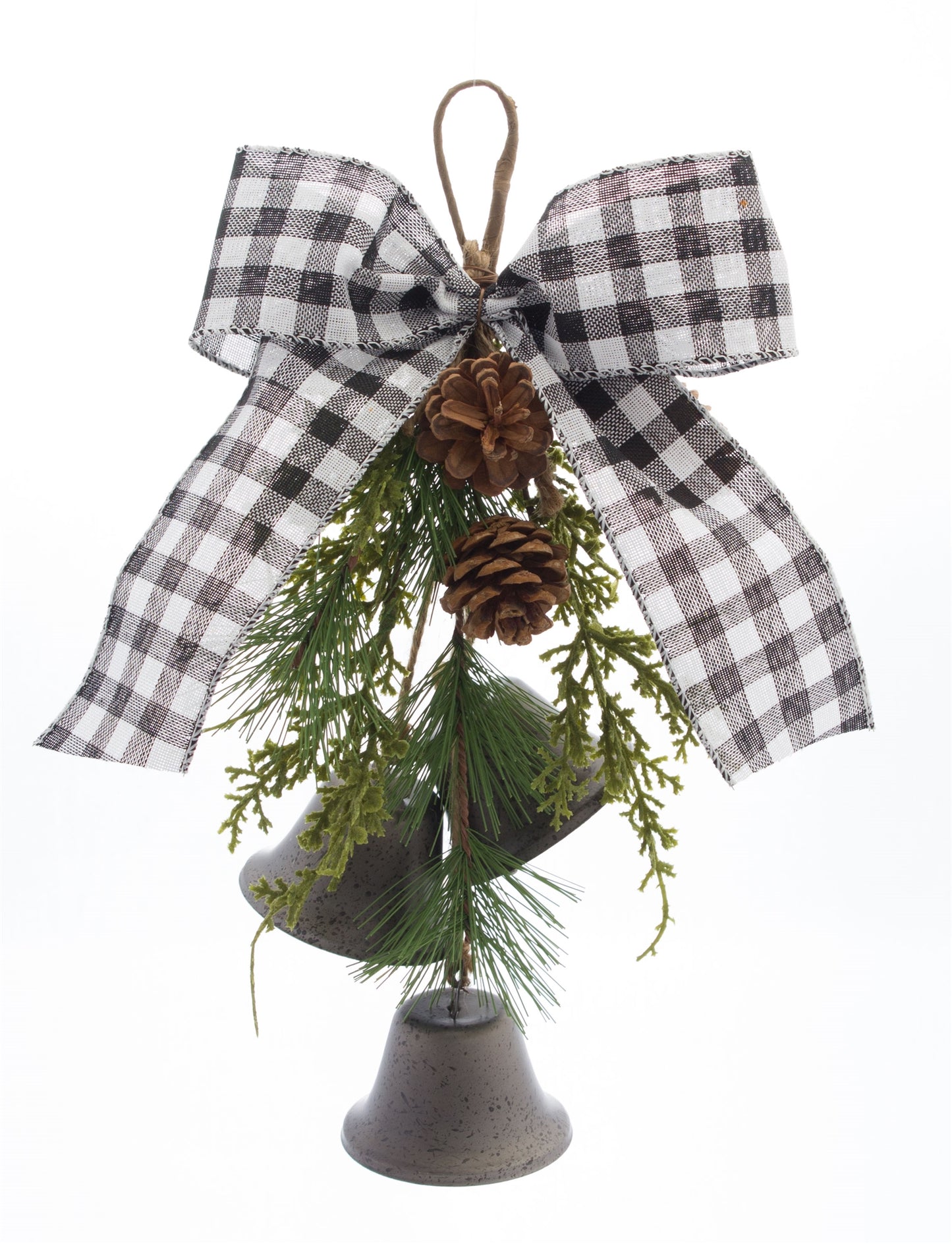 Bell Package Tie (Set of 6) 13"H Polyester/Plastic