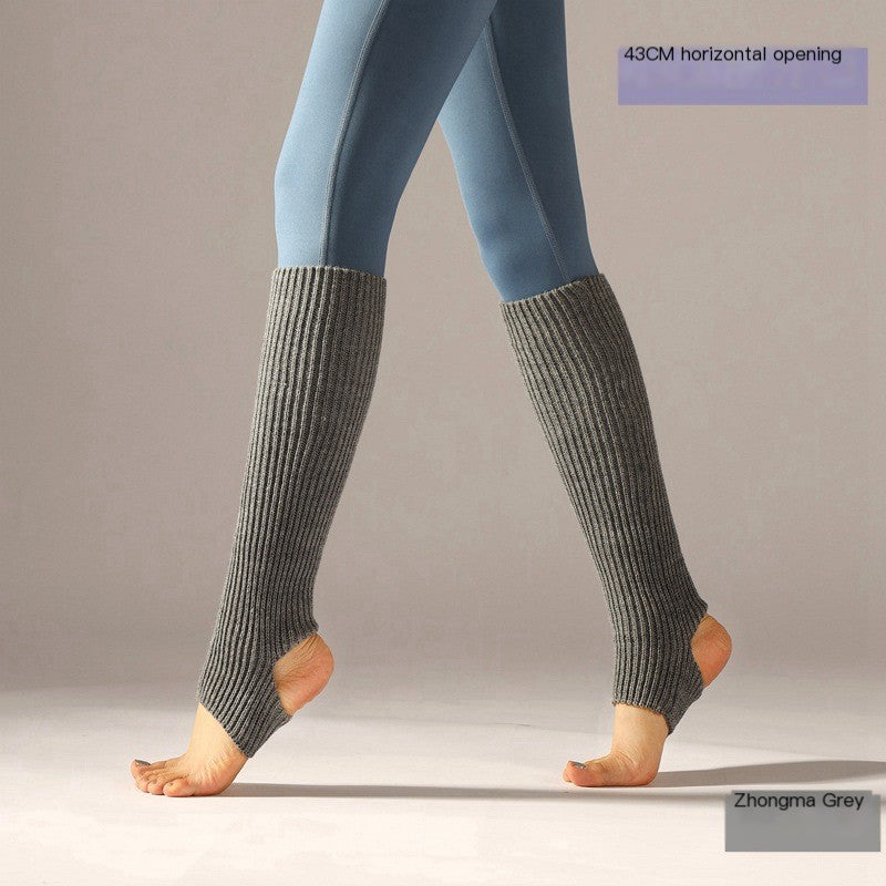 Children and adults Latin dance leg covers knitted sports protective woolen ballet leg warmers yoga foot warm socks